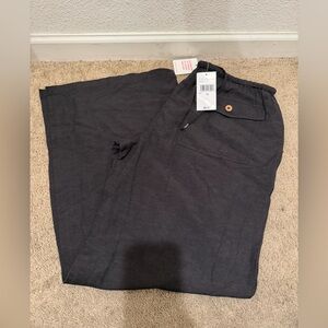 “New” Roxy Womens IYLA Wide Leg Surf Pan Phantom sizeXL